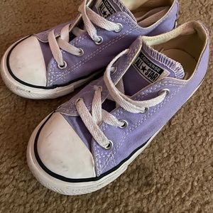 Little girls purple converse